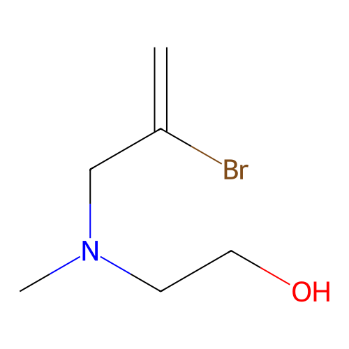 2-[2-Bromoprop-2-enyl(methyl)amino]ethanol structure