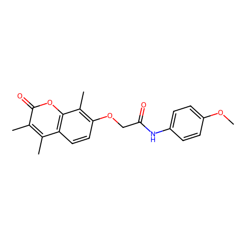 N-(4-methoxyphenyl)-2-((3,4,8-trimethyl-2-oxo-2H-chromen-7-yl)oxy)acetamide structure