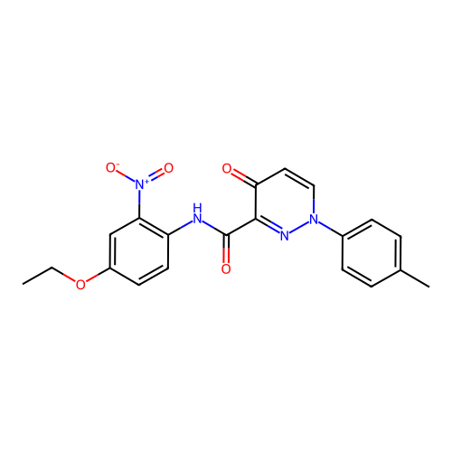N-(4-ethoxy-2-nitrophenyl)-4-oxo-1-(p-tolyl)-1,4-dihydropyridazine-3-carboxamide structure