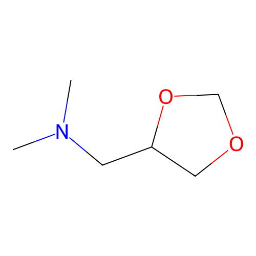 1-(1,3-dioxolan-4-yl)-N,N-dimethylmethanamine structure