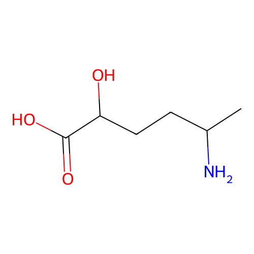 5-氨基-2-羟基己酸 structure