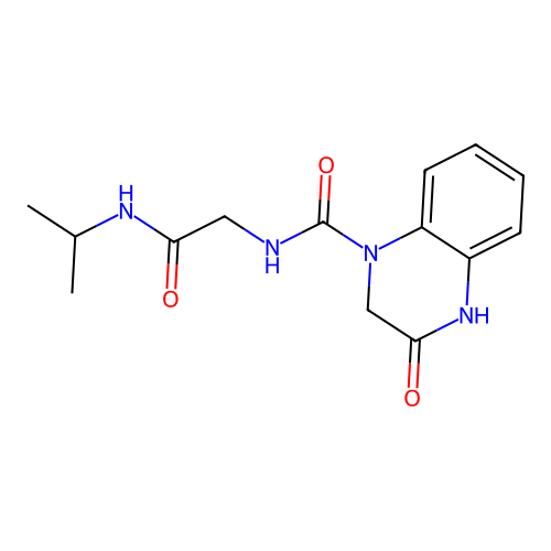 3-hydroxy-N-[2-oxo-2-(propan-2-ylamino)ethyl]quinoxaline-1(2H)-carboxamide structure
