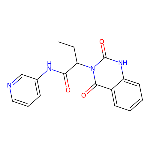 2-(2-hydroxy-4-oxoquinazolin-3(4H)-yl)-N-(pyridin-3-yl)butanamide structure