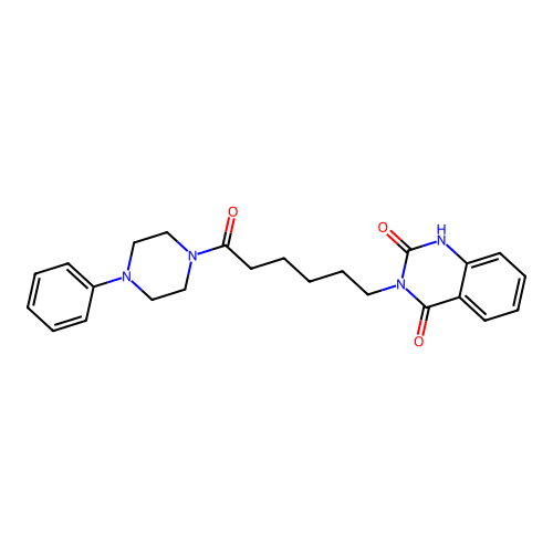 2-hydroxy-3-[6-oxo-6-(4-phenylpiperazin-1-yl)hexyl]quinazolin-4(3H)-one structure