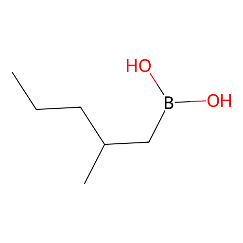 Boronic acid, (2-methylpentyl)- structure