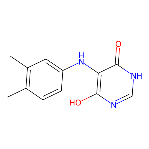 5-((3,4-Dimethylphenyl)amino)-6-hydroxypyrimidin-4(3H)-one structure