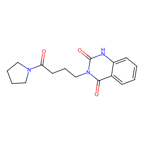 2-hydroxy-3-[4-oxo-4-(pyrrolidin-1-yl)butyl]quinazolin-4(3H)-one structure