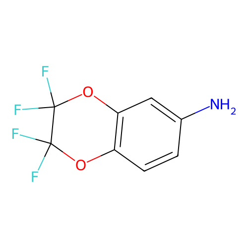 2,2,3,3-Tetrafluoro-1,4-benzodioxin-6-amine structure