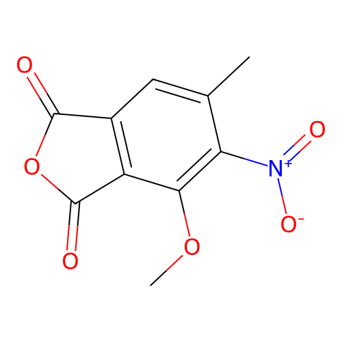 4-Methoxy-6-methyl-5-nitro-2-benzofuran-1,3-dione structure