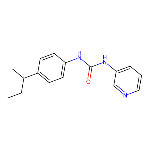 1-(4-Butan-2-ylphenyl)-3-pyridin-3-ylurea structure