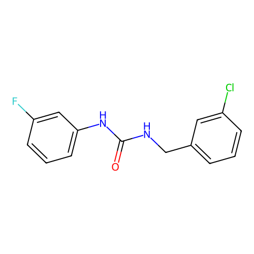 1-[(3-Chlorophenyl)methyl]-3-(3-fluorophenyl)urea structure