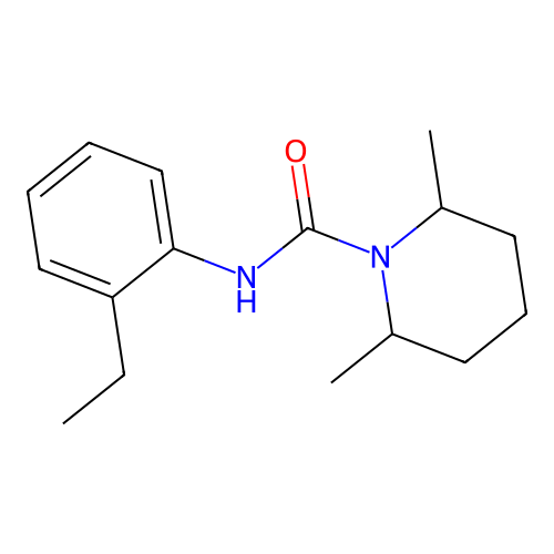 N-(2-ethylphenyl)-2,6-dimethylpiperidine-1-carboxamide structure