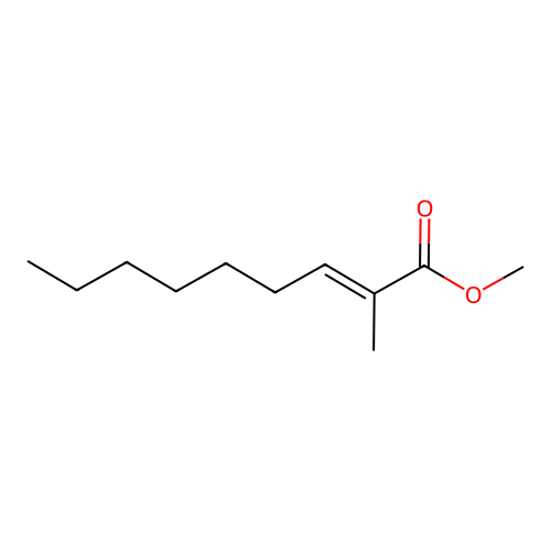 Methyl 2-methylnon-2-enoate structure
