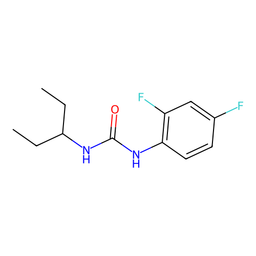 1-(2,4-Difluorophenyl)-3-pentan-3-ylurea structure