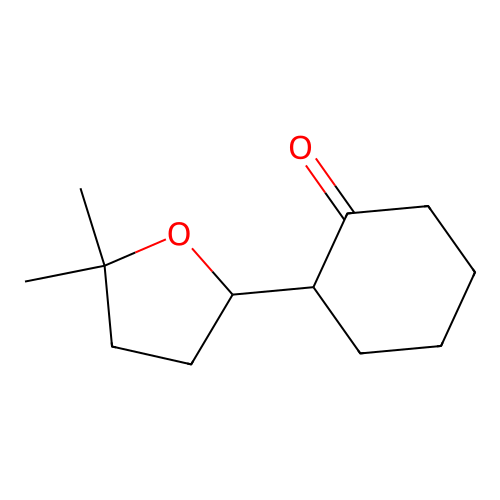 2-(5,5-Dimethyltetrahydrofuran-2-yl)cyclohexanone structure