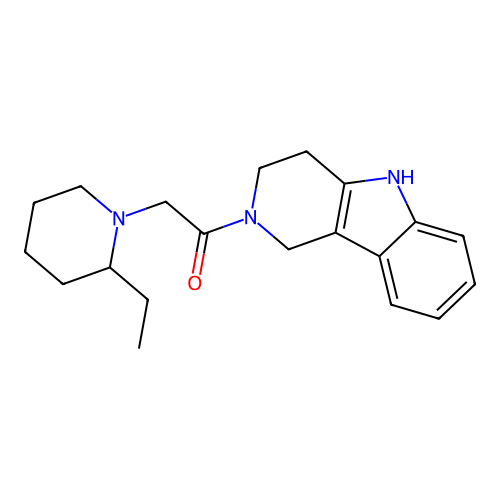 (R)-1-(3,4-dihydro-1H-pyrido[4,3-b]indol-2(5H)-yl)-2-(2-ethylpiperidin-1-yl)ethanone structure
