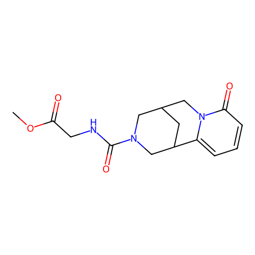 methyl 2-[(6-oxo-7,11-diazatricyclo[7.3.1.02,7]trideca-2,4-diene-11-carbonyl)amino]acetate structure