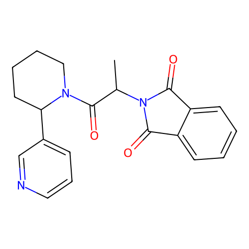 2-(1-Oxo-1-(2-(pyridin-3-yl)piperidin-1-yl)propan-2-yl)isoindoline-1,3-dione structure