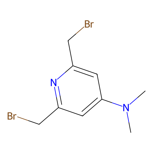 4-Pyridinamine, 2,6-bis(bromomethyl)-N,N-dimethyl- structure