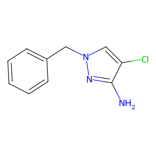 1-benzyl-4-chloro-1H-pyrazol-3-amine structure