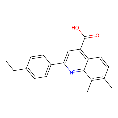 2-(4-Ethylphenyl)-7,8-dimethylquinoline-4-carboxylic acid structure