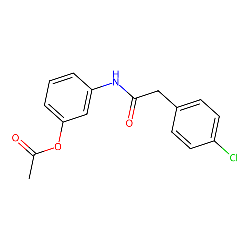 3-{[(4-Chlorophenyl)acetyl]amino}phenyl acetate structure