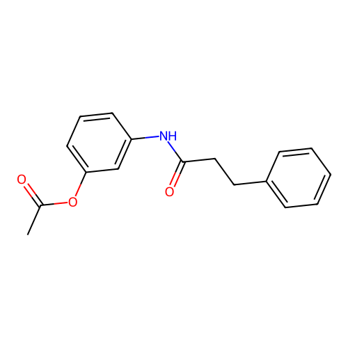 3-[(3-Phenylpropanoyl)amino]phenyl acetate structure