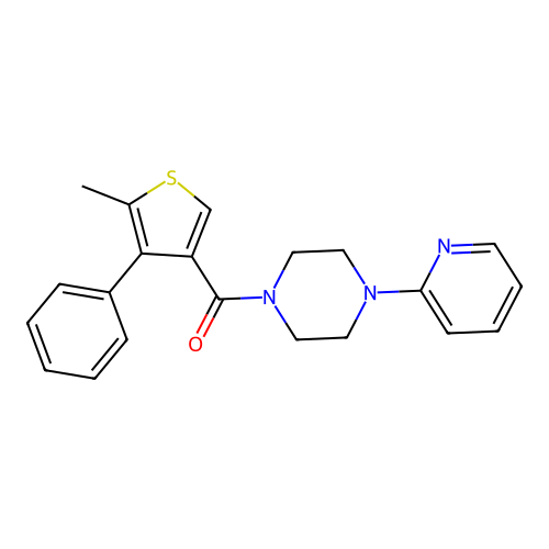 (5-Methyl-4-phenylthiophen-3-yl)-(4-pyridin-2-ylpiperazin-1-yl)methanone structure