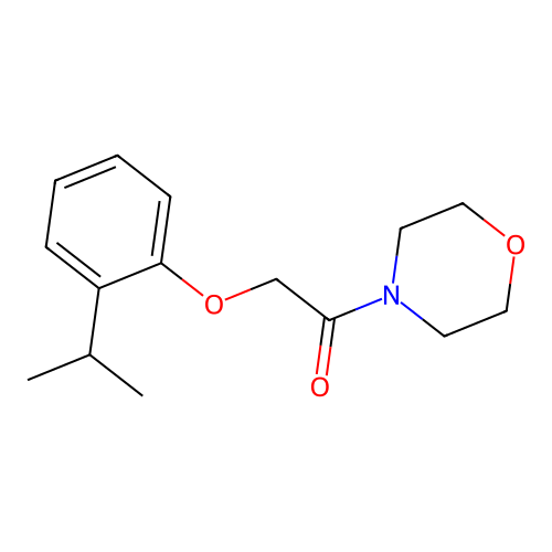 1-Morpholin-4-yl-2-(2-propan-2-ylphenoxy)ethanone structure