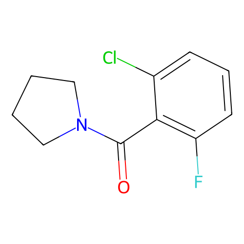 (2-Chloro-6-fluorophenyl)(pyrrolidin-1-yl)methanone structure