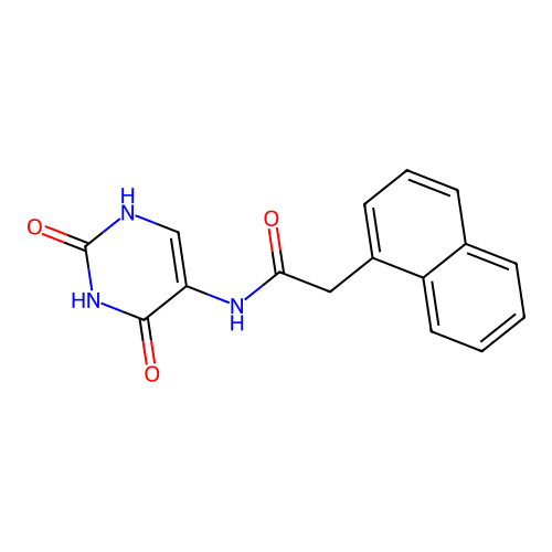 N-(2,4-dioxo-1H-pyrimidin-5-yl)-2-naphthalen-1-ylacetamide structure