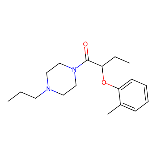 2-(2-Methylphenoxy)-1-(4-propylpiperazin-1-yl)butan-1-one structure