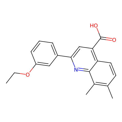 2-(3-Ethoxyphenyl)-7,8-dimethylquinoline-4-carboxylic acid structure