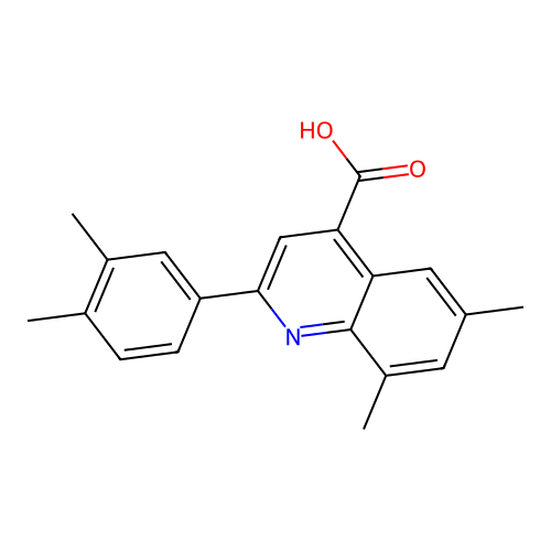2-(3,4-Dimethylphenyl)-6,8-dimethylquinoline-4-carboxylic acid structure