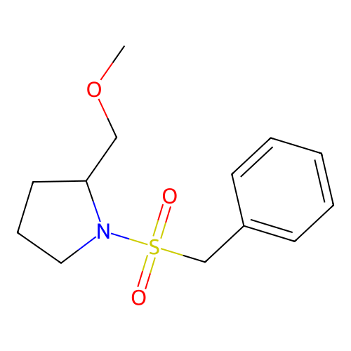 1-Benzylsulfonyl-2-(methoxymethyl)pyrrolidine structure
