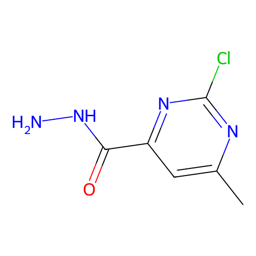 2-Chloro-6-methylpyrimidine-4-carbohydrazide structure