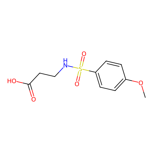 3-(4-Methoxybenzenesulfonamido)propanoic acid structure