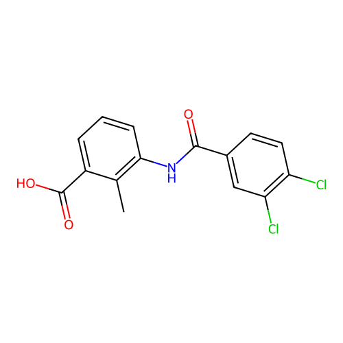 3-[(3,4-Dichlorobenzoyl)amino]-2-methylbenzoic acid structure