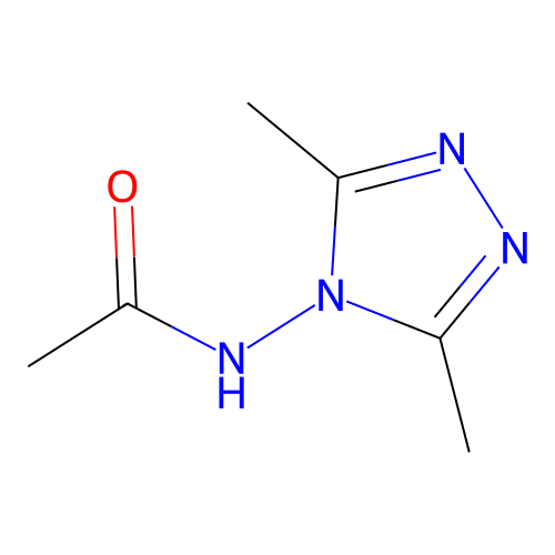 N-(3,5-dimethyl-4H-1,2,4-triazol-4-yl)acetamide structure