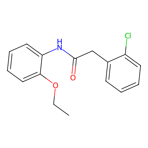 2-(2-chlorophenyl)-N-(2-ethoxyphenyl)acetamide structure