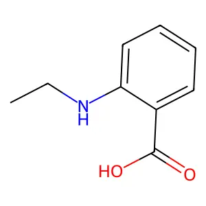 Benzoic acid, 2-(ethylamino)- structure