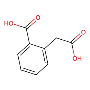 邻羧基苯乙酸 structure