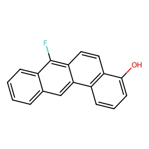 Benz(a)anthracen-4-ol, 7-fluoro- structure