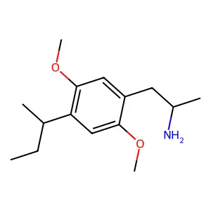 1-(2,5-Dimethoxy-4-(2-butyl)phenyl)-2-aminopropane structure