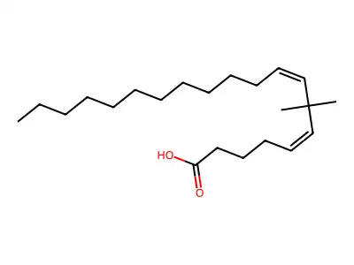 7,7-二甲基二十碳-5,8-二烯酸 structure