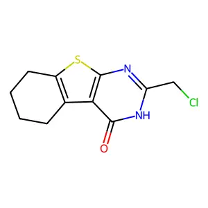 2-(Chloromethyl)-5,6,7,8-tetrahydro(1)benzothieno(2,3-d)pyrimidin-4(1H)-one structure
