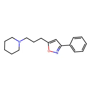3-Phenyl-5-(3-(piperidin-1-yl)propyl)isoxazole structure