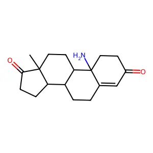 10-Amino-4-estrene-3,17-dione structure