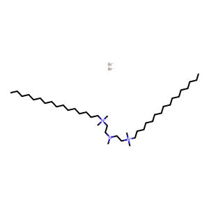 N,N'-[(Methylazanediyl)di(ethane-2,1-diyl)]bis(N,N-dimethylhexadecan-1-aminium) dibromide structure