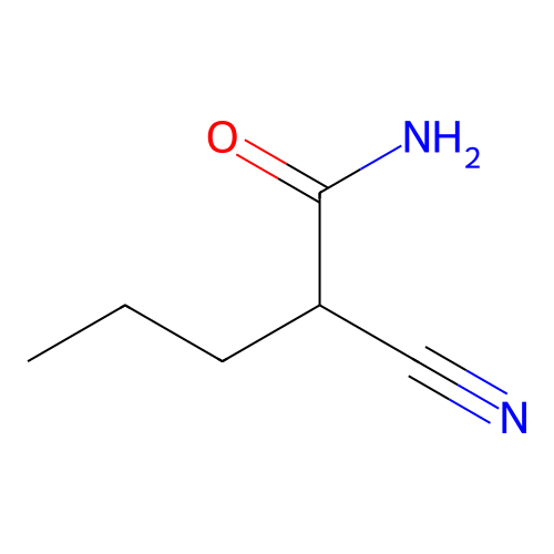 Pentanamide, 2-cyano- structure